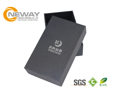 Black Collapsible Cardboard Boxes , Customized Size Gift Boxes With Logo