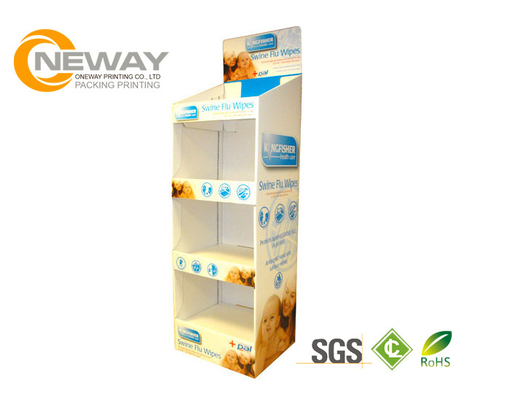 Custom Print Portable Cardboard Retail Displays For Baby Wipes