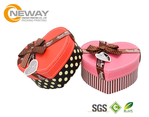 Elegant Custom Professional Flower Gift Box , Wedding Heart Shaped Box OEM